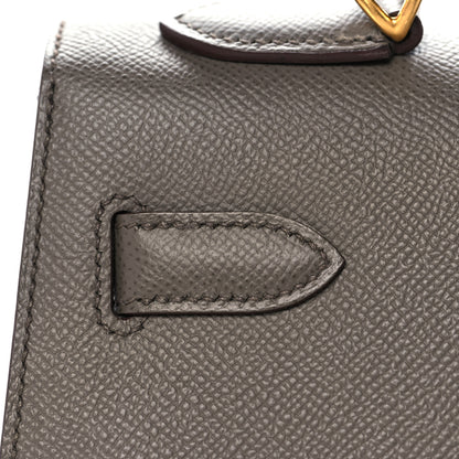 Hermes Epsom Horseshoe Kelly Sellier 32 Etain 13 of 38