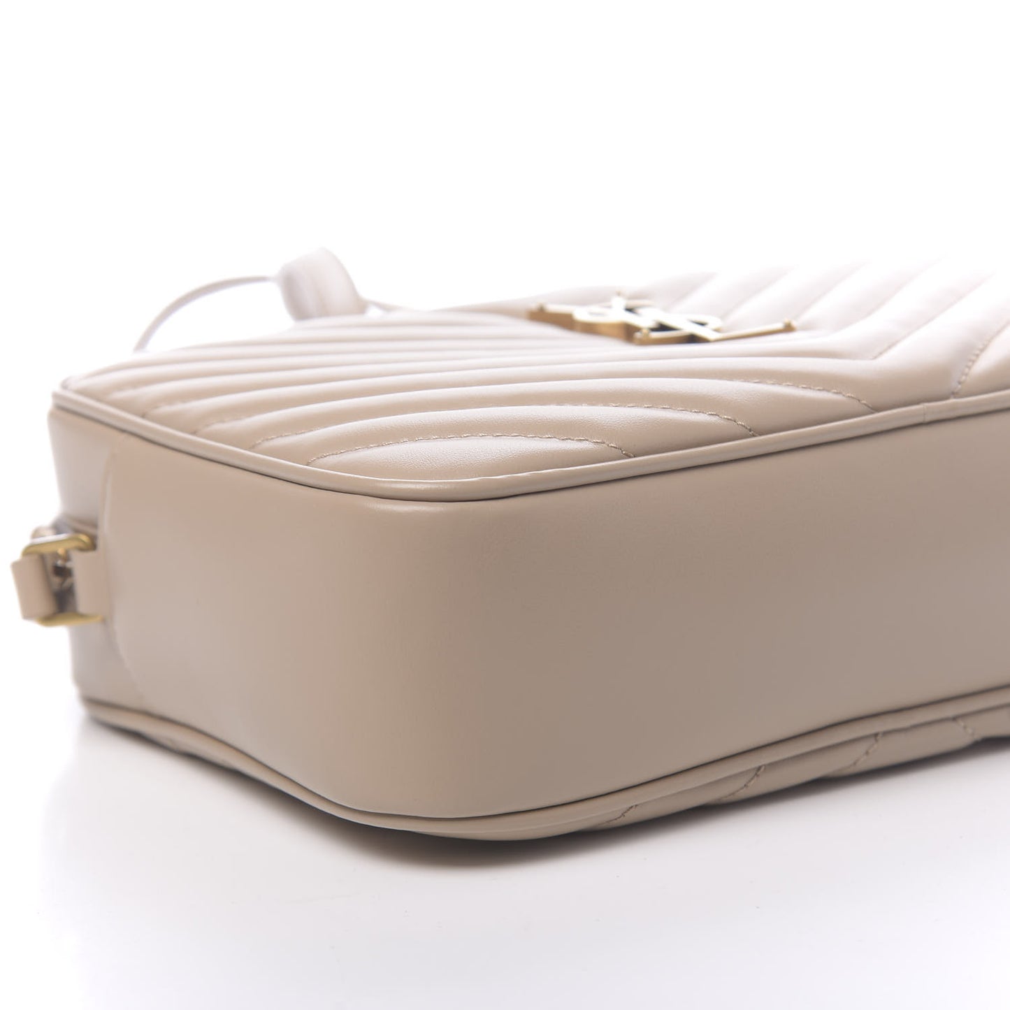 Calfskin Matelasse Monogram Lou Camera Bag Dark Beige