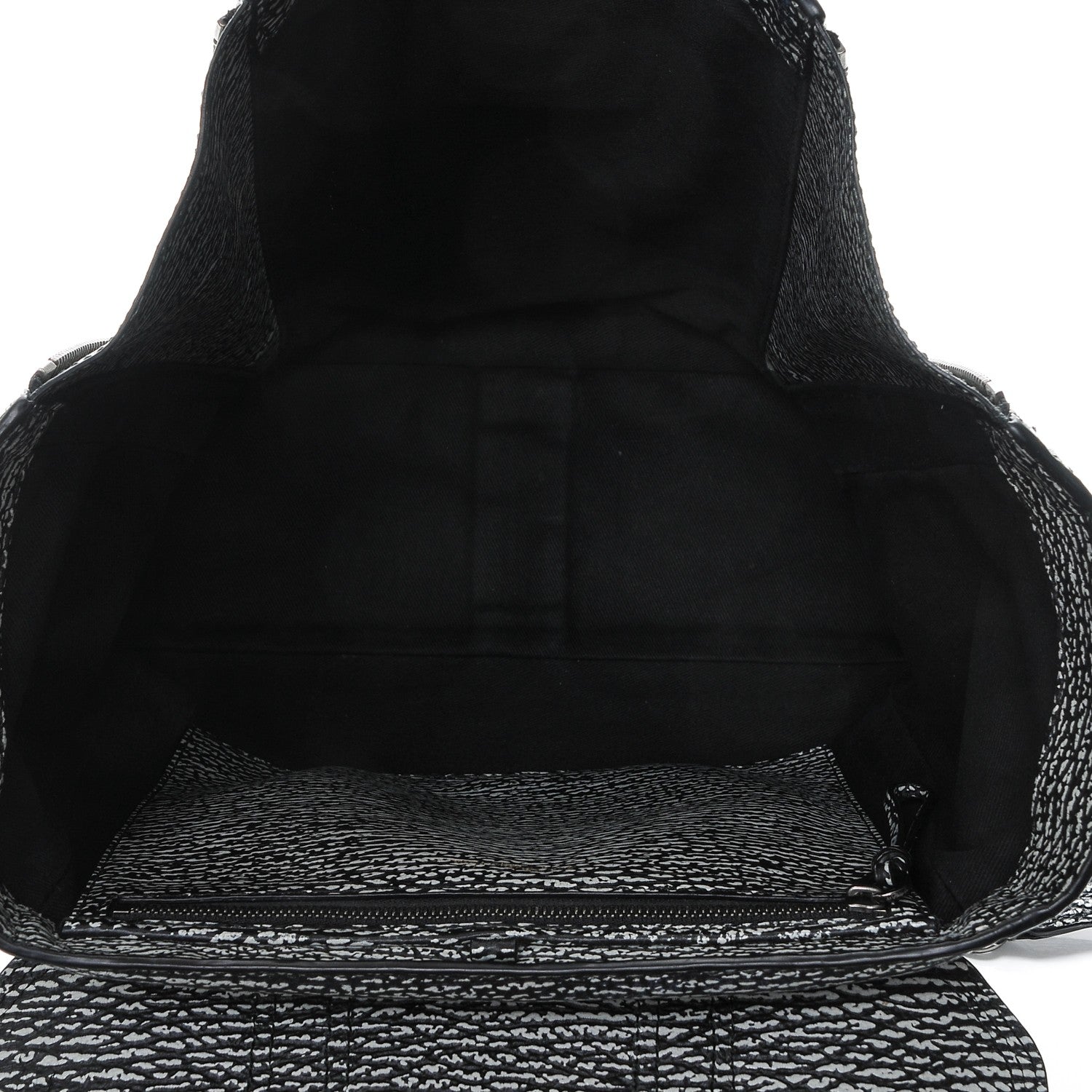 3.1 Phillip Lim 3.1 Textured Calfskin Pashli Backpack Black Cream 5 of 7