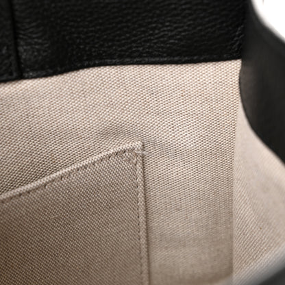 Jimmy Choo Grained Calfskin Embossed Book Tote Black 9 of 9