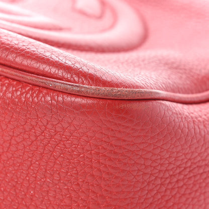 Gucci Pebbled Calfskin Small Soho Disco Bag Tabasco Red 14 of 15