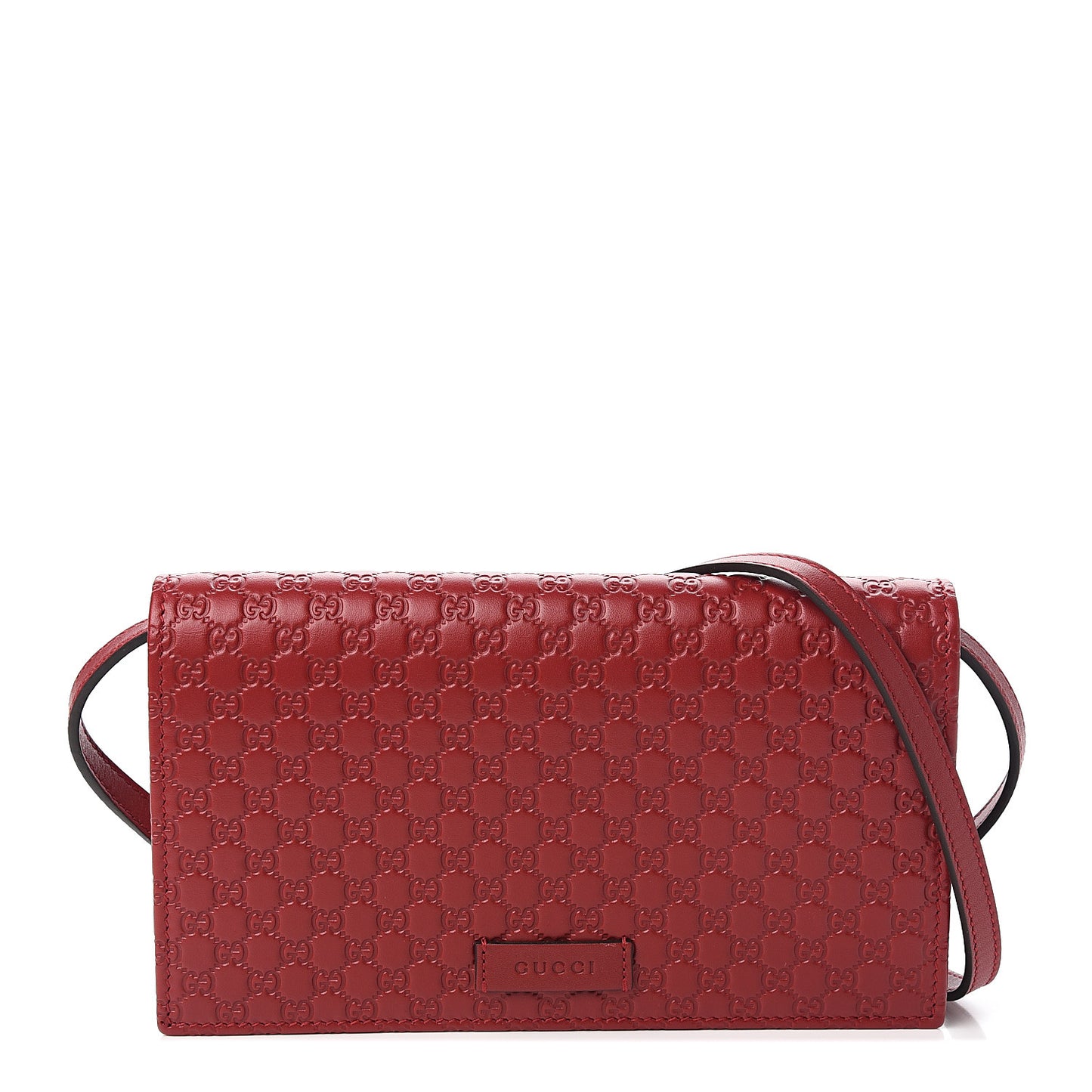 Microguccissima Crossbody Wallet Red