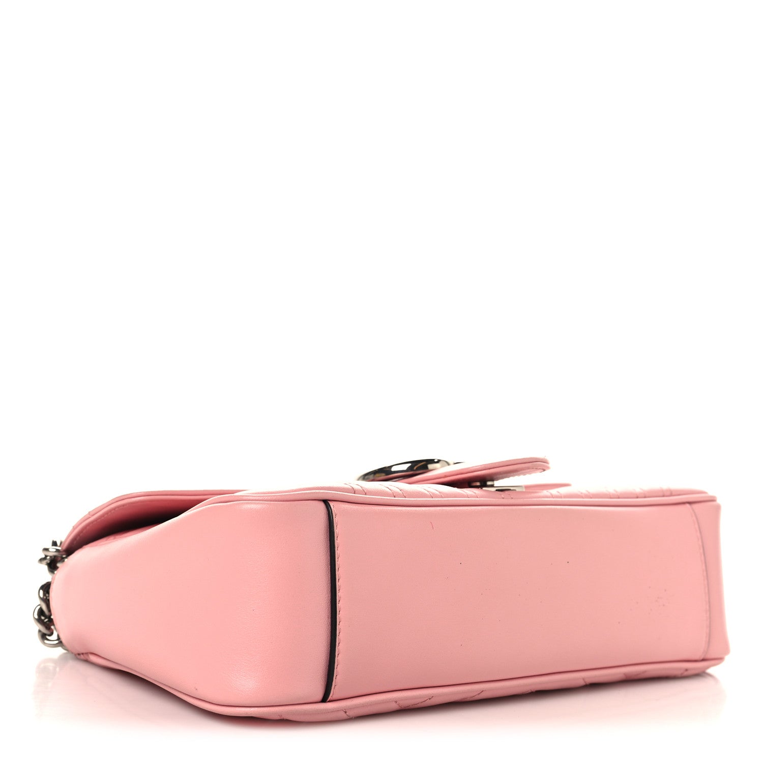 Gucci Calfskin Matelasse Small GG Marmont Shoulder Bag Wild Rose 4 of 11