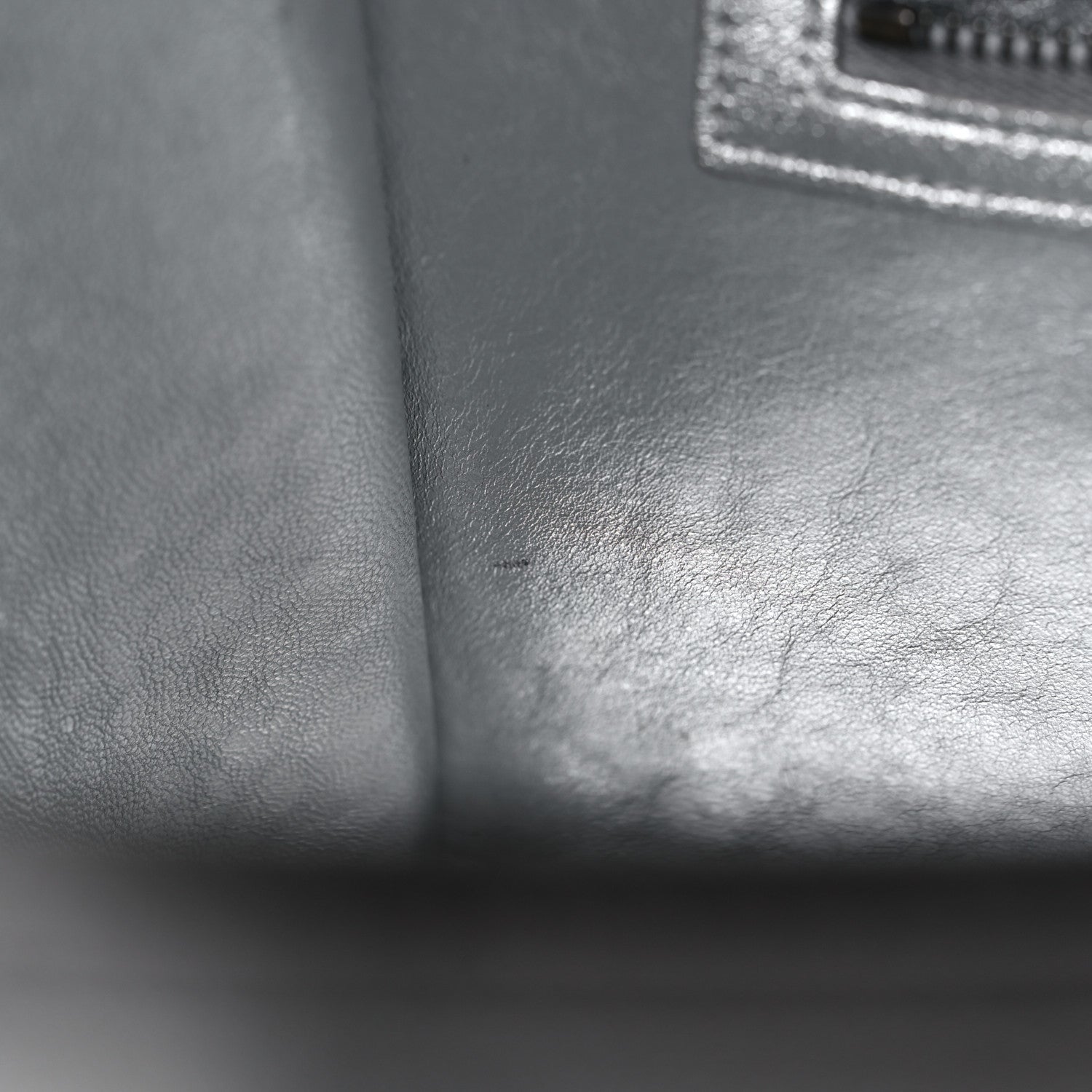 Celine Laminated Lambskin Micro Luggage Silver 14 of 18