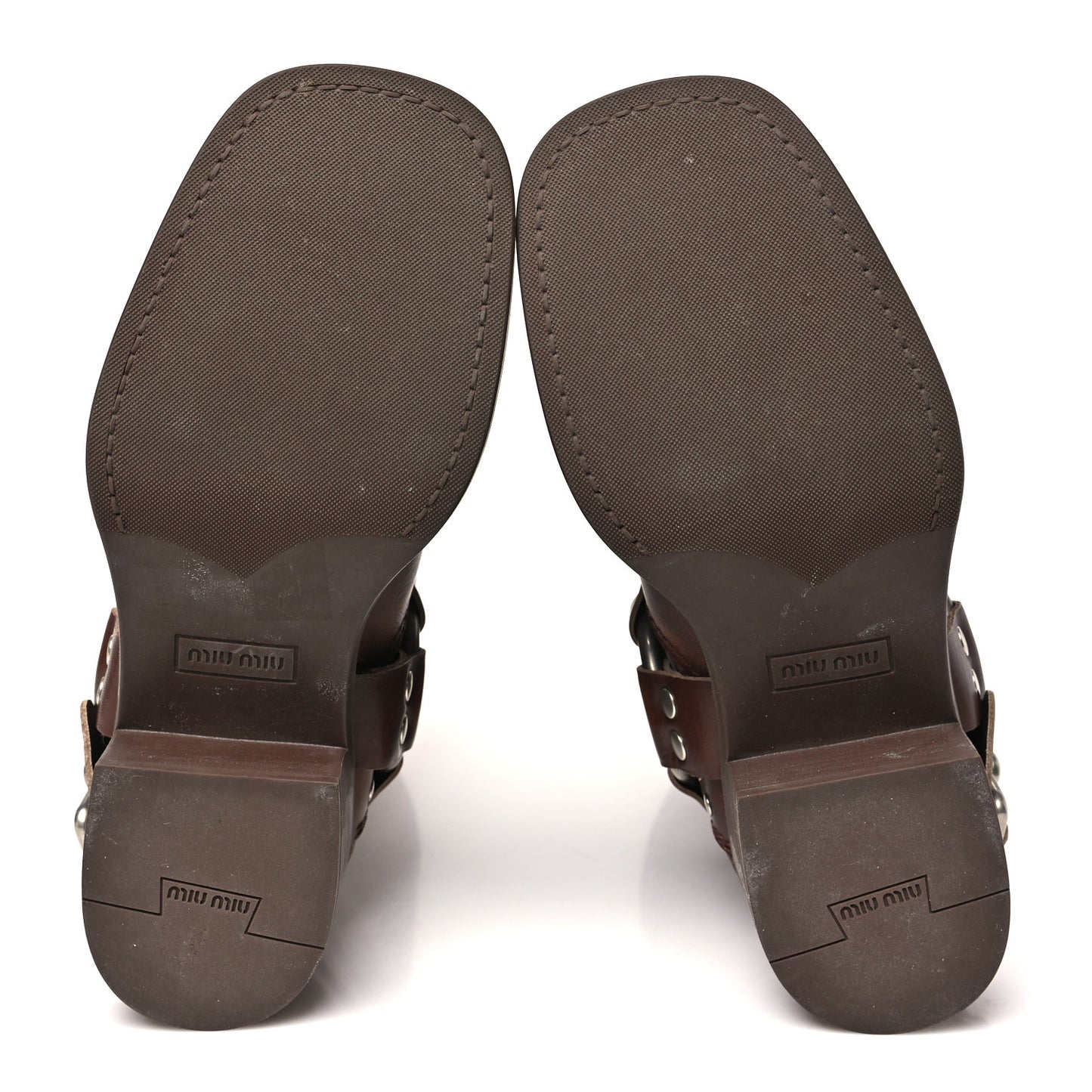 Calfskin Harness Boots 37 Sienna