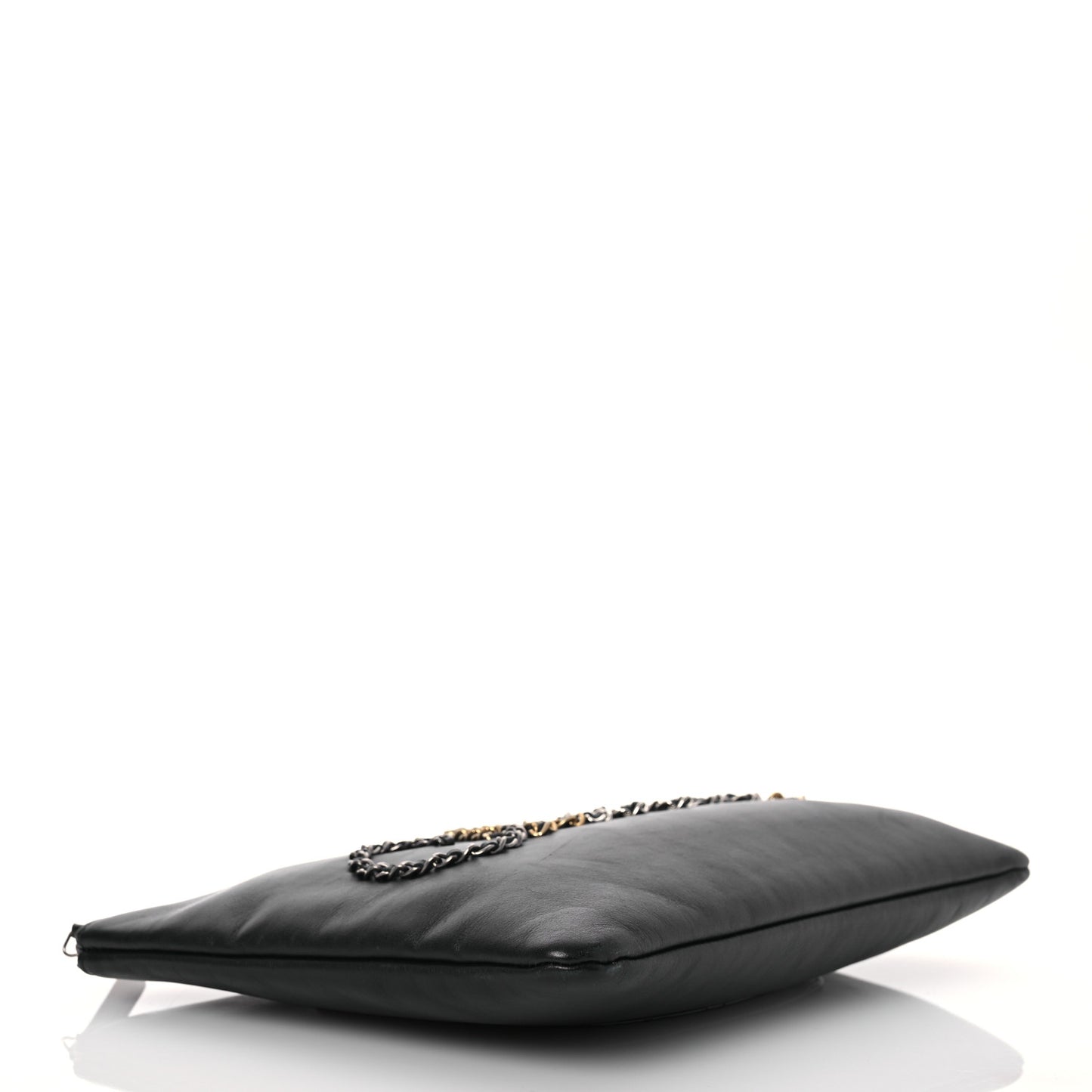 Calfskin Chain 20s Signe Medium Cosmetic Case Black