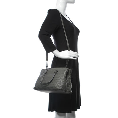 Bottega Veneta Nappa Intrecciato Medium Top Handle Tote Grey 2 of 11