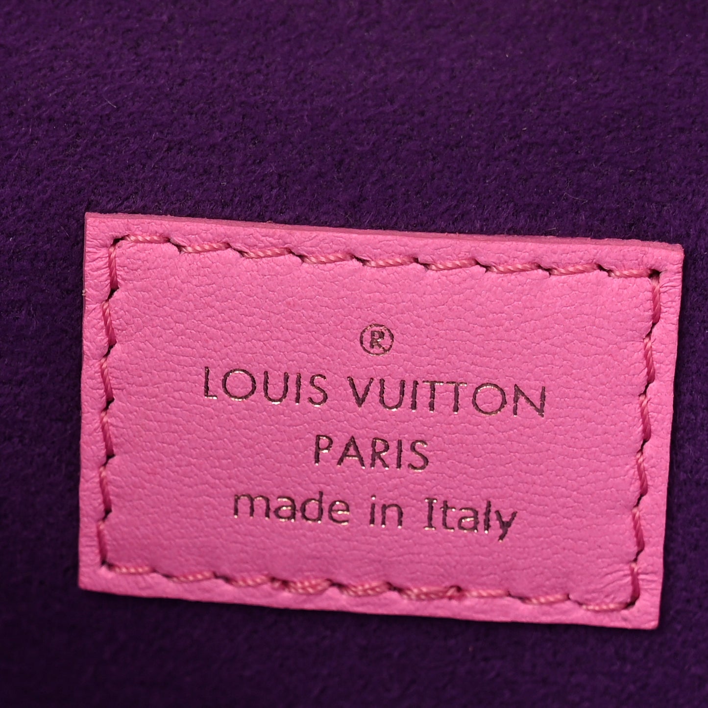 Lambskin Embossed Monogram Vuittamins Coussin PM Rose Violet