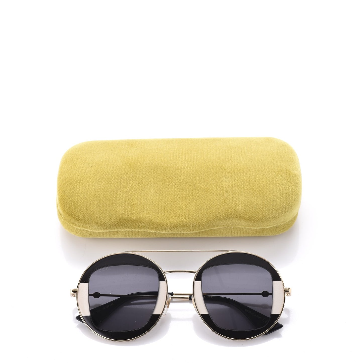 Round Frame Sylvie Web Sunglasses GG0105S Black