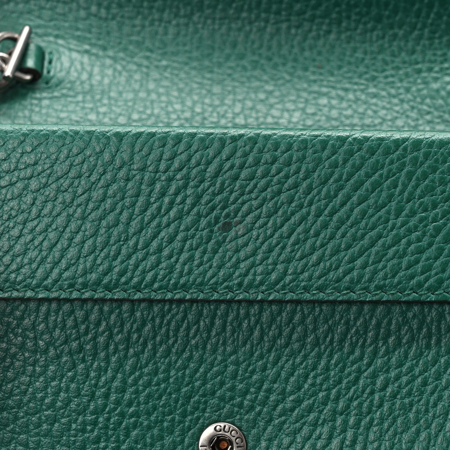 Gucci Dollar Calfskin Crystal Super Mini Dionysus Shoulder Bag Emerald 10 of 11