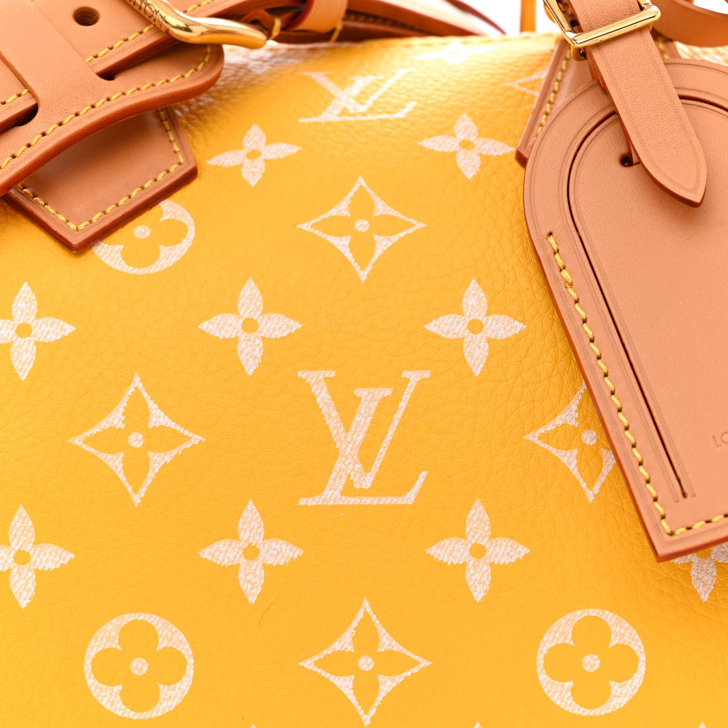 Louis Vuitton Calfskin Monogram Speedy P9 Bandouliere 25 Jaune Mat 9 of 13