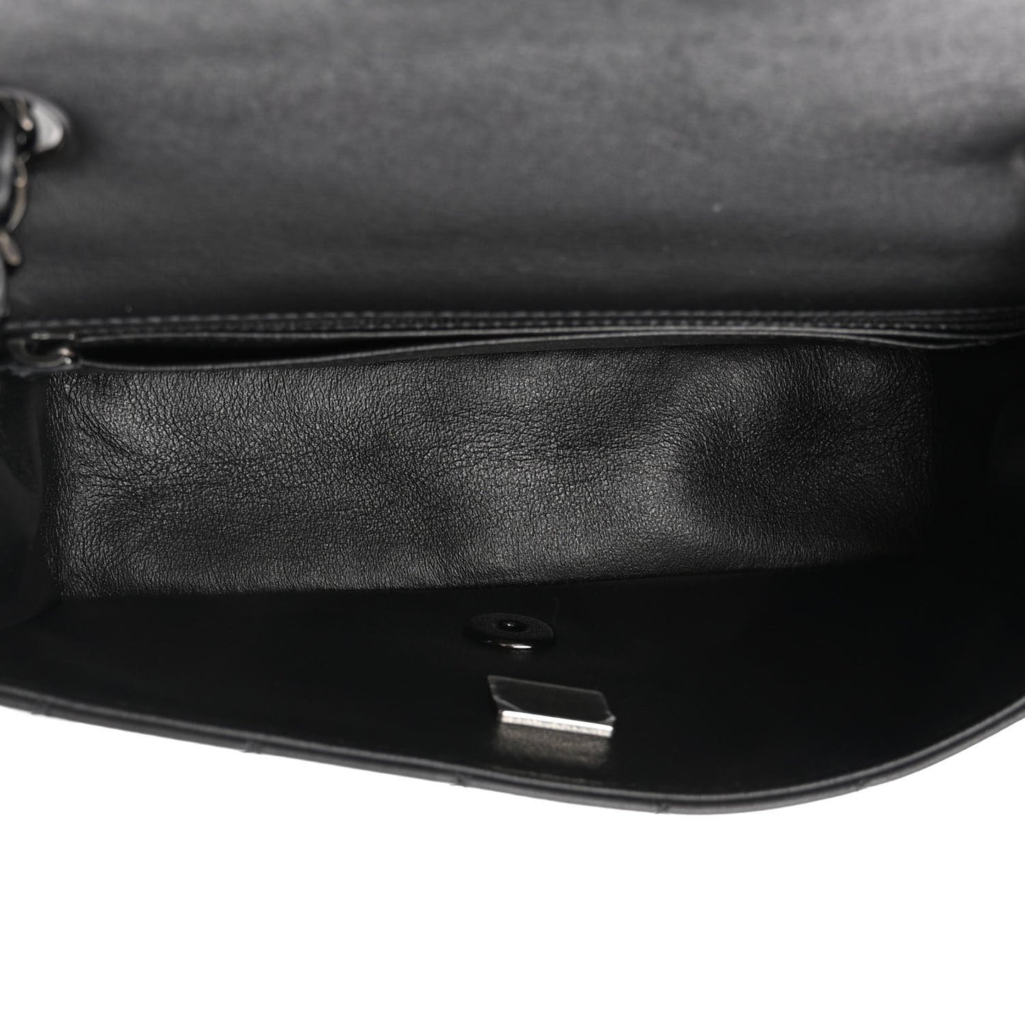 Lambskin Quilted Mini Rectangular Flap So Black