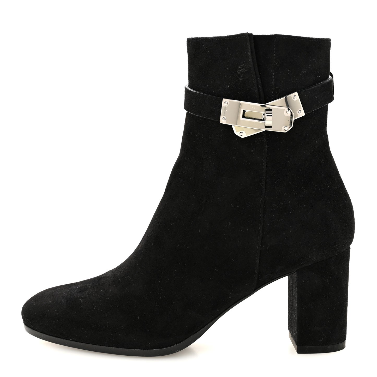 Suede Goatskin Saint Germain Ankle Boots 35.5 Black