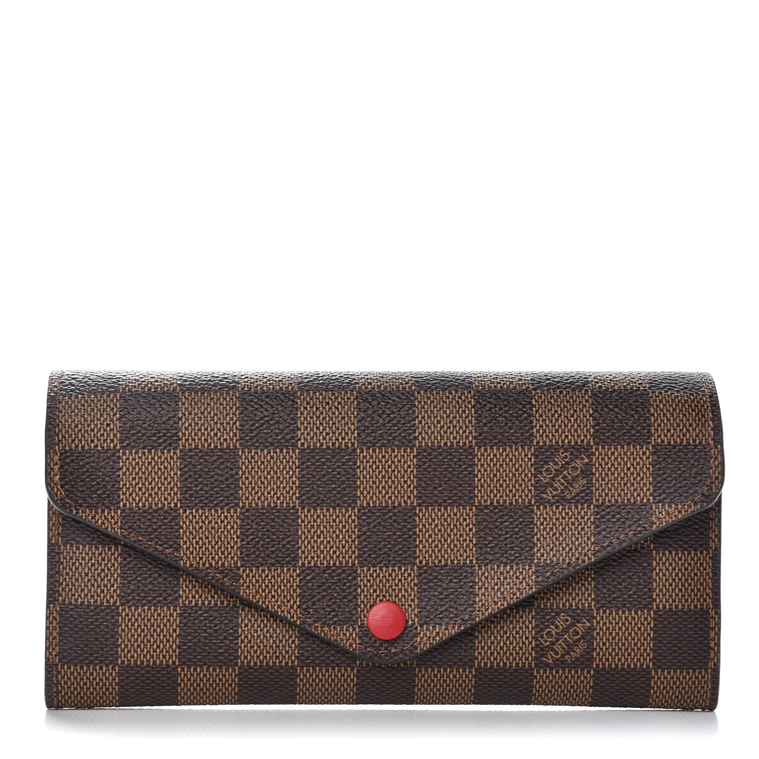 Louis Vuitton Damier Ebene Josephine Wallet Red 1 of 7