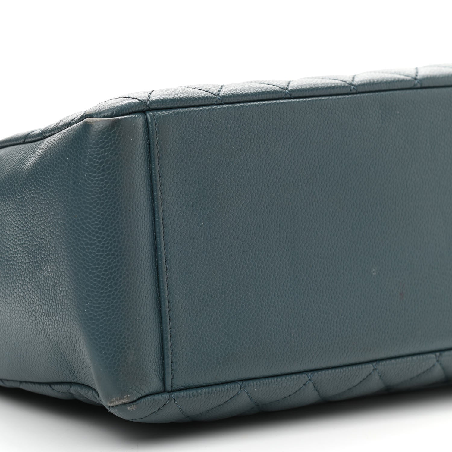 Chanel Caviar Quilted Grand Shopping Tote GST Blue 7 of 18