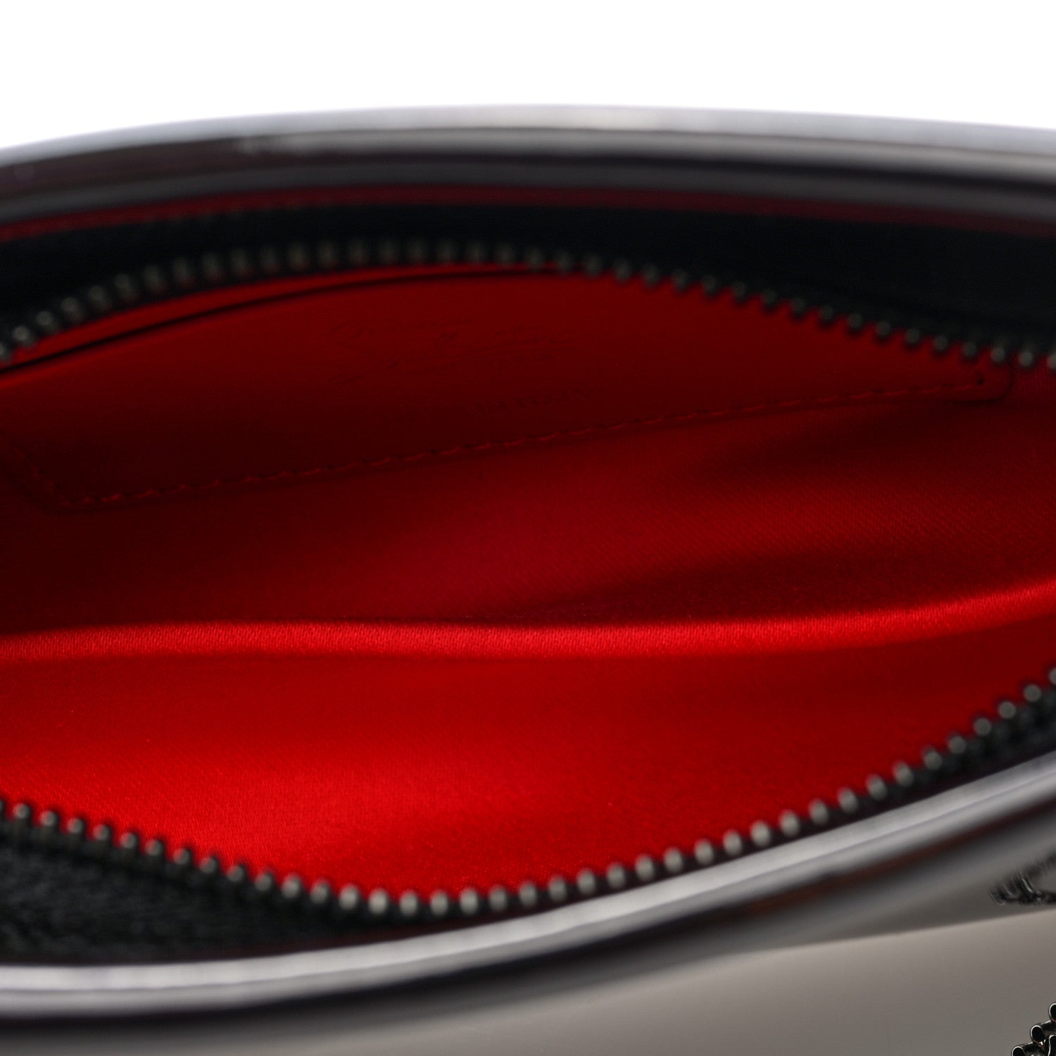 Christian Louboutin Patent Psychic Loubitwist Clutch Black 5 of 10