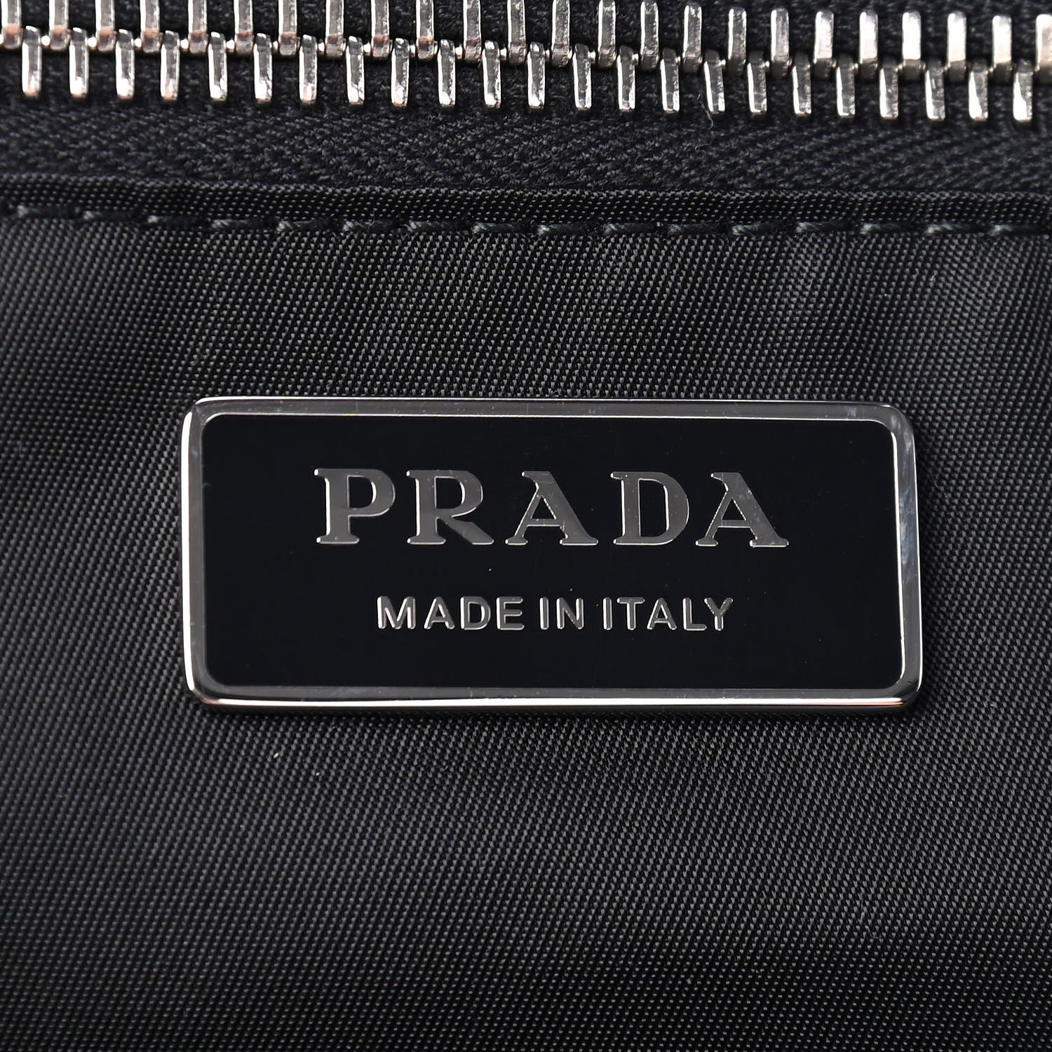 Prada Tessuto Nylon Ricamo Sequin Embroidered Shopping Tote Black 6 of 9