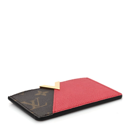 Louis Vuitton Calfskin Monogram Kimono Tote Card Holder Cherry 4 of 7