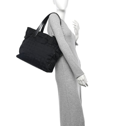 Chanel Nylon Large Travel Tote Black 2 of 14