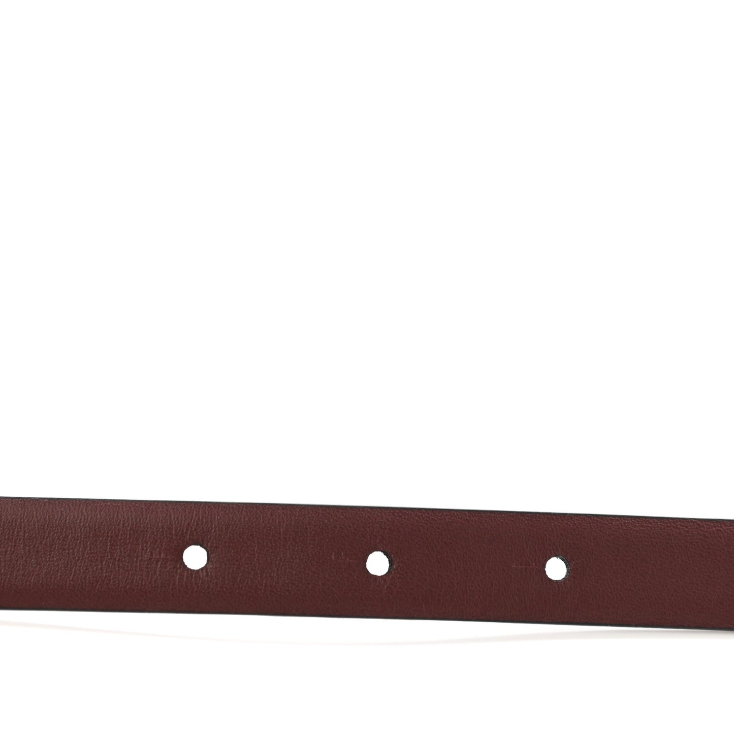 Calfskin CC Reversible Belt 75 Black Burgundy