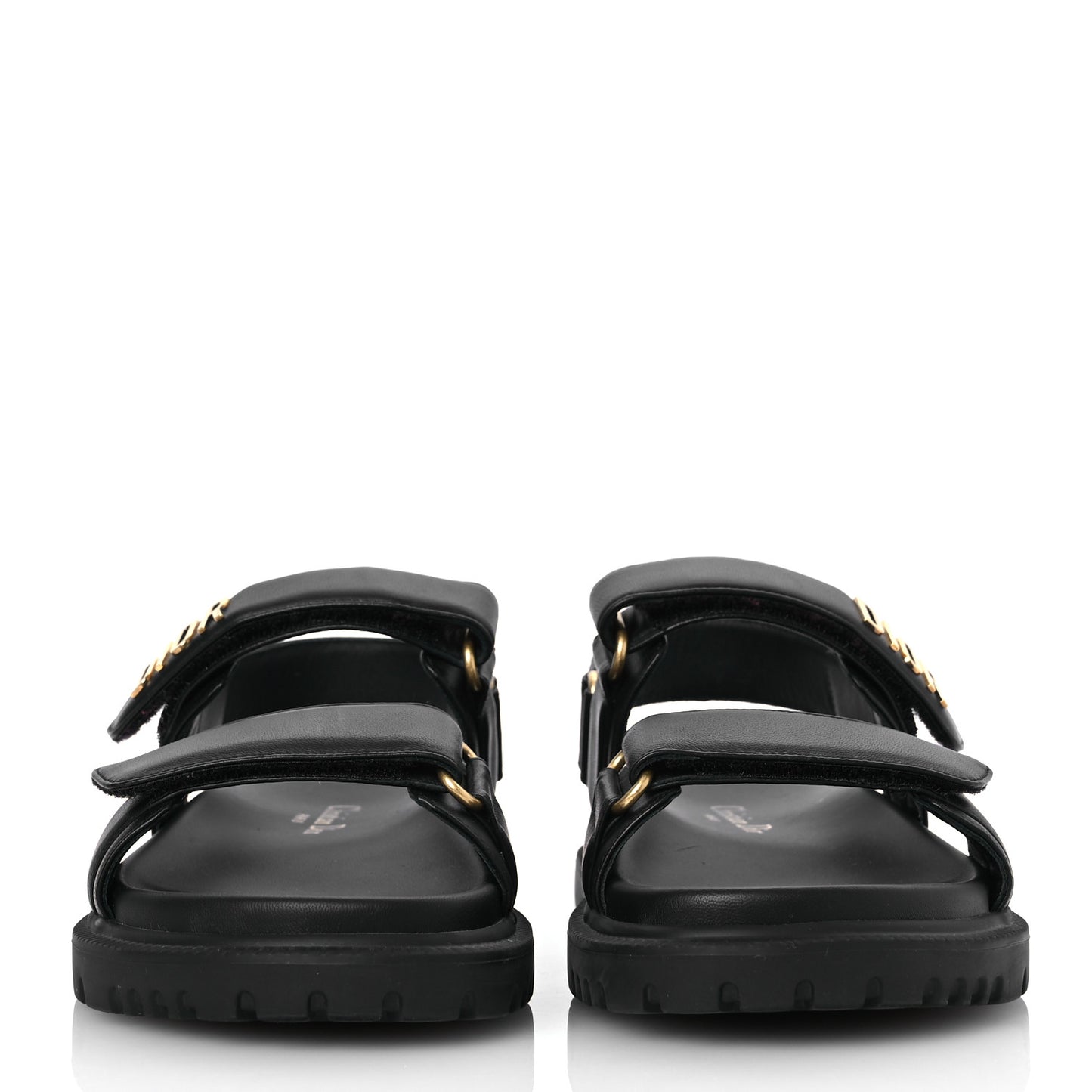 Lambskin Dioract 10mm Sandals 35 Black