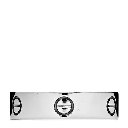 Cartier 18K White Gold 6mm LOVE Ring 63 10.25 1 of 4