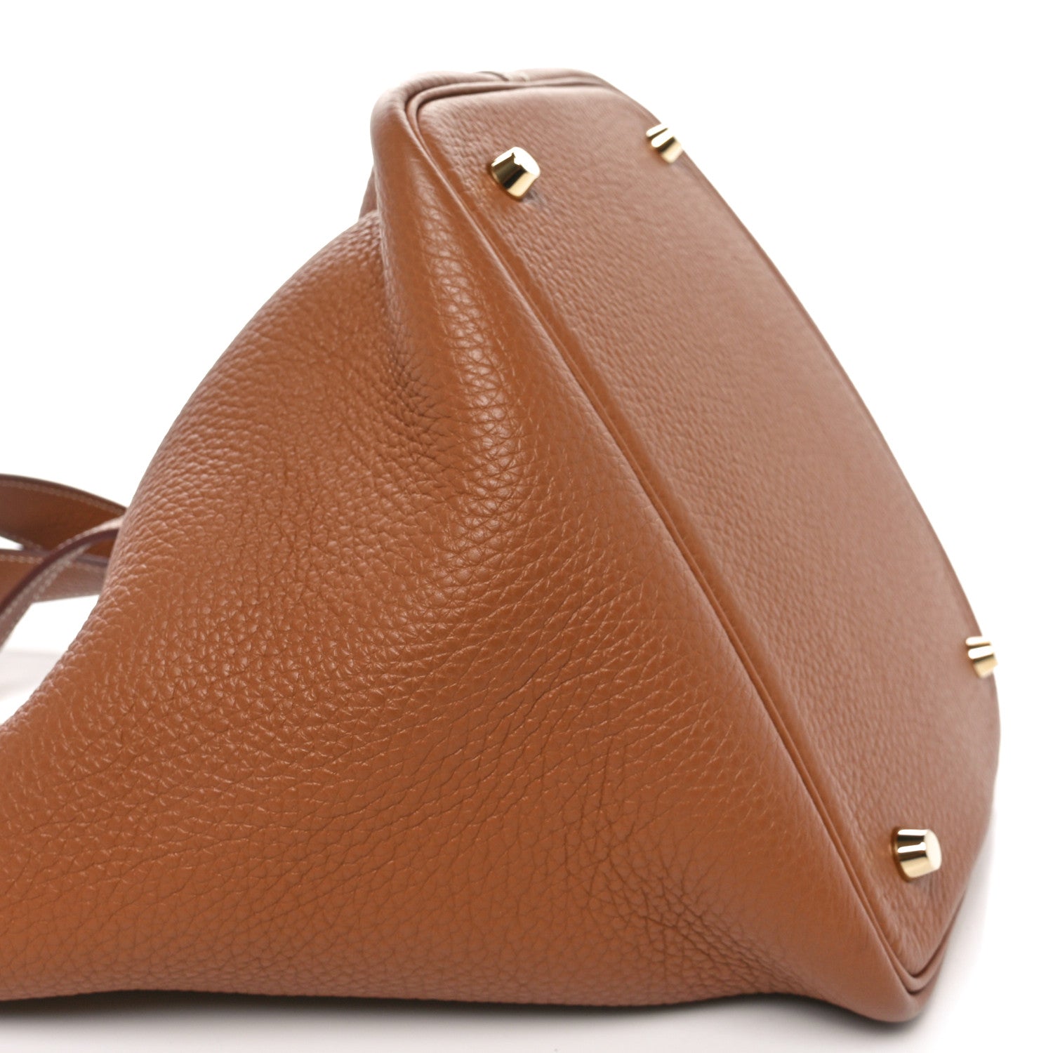 Hermes Taurillon Clemence Picotin Lock 22 MM Gold 7 of 8