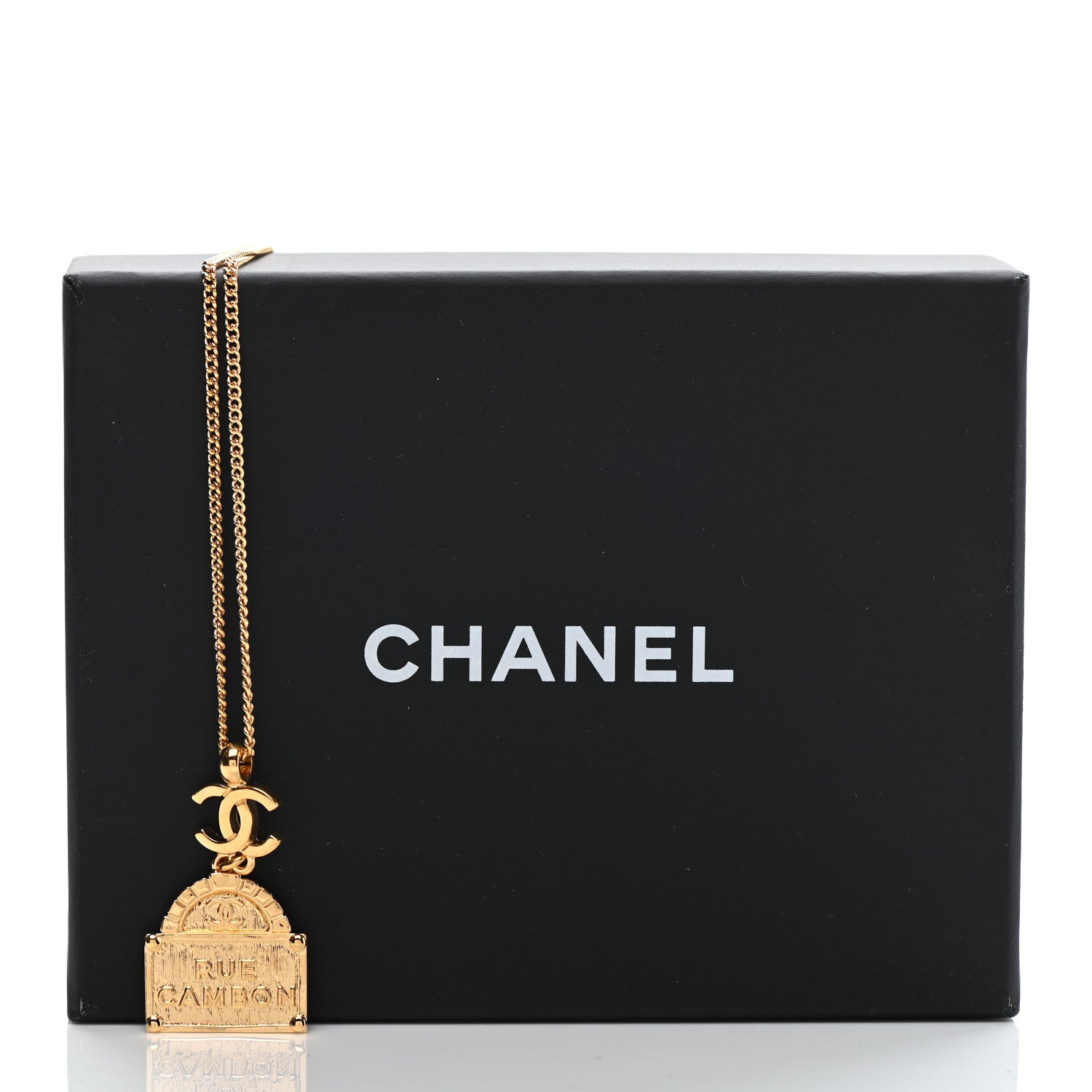 Chanel Metal CC Rue Cambon Necklace Necklace Gold 7 of 7