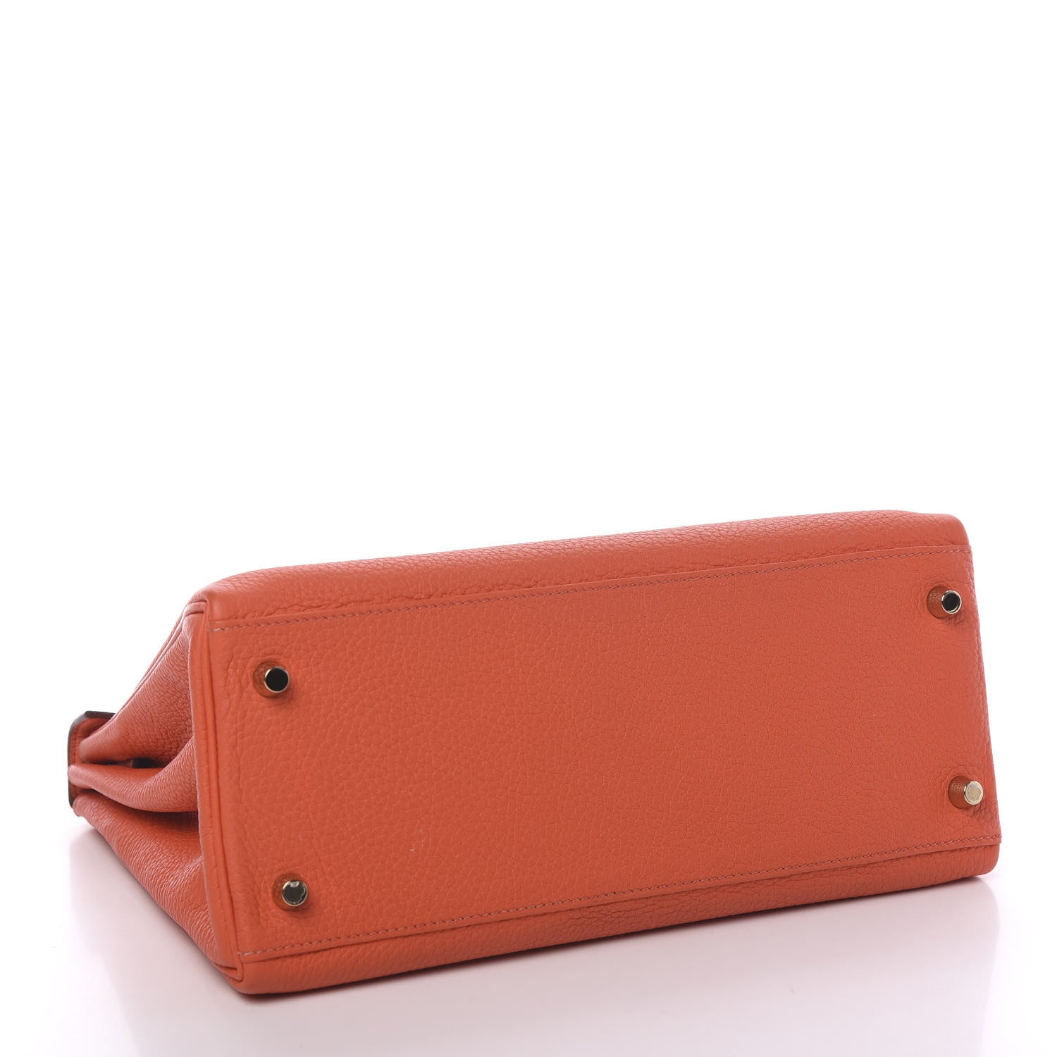 Hermes Togo Kelly Retourne 28 Orange Poppy 3 of 10