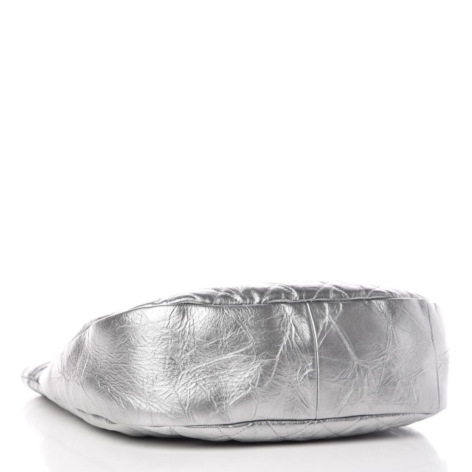 Chanel Metallic Crumpled Calfskin Small 31 Shopping Bag Silver 4 of 9