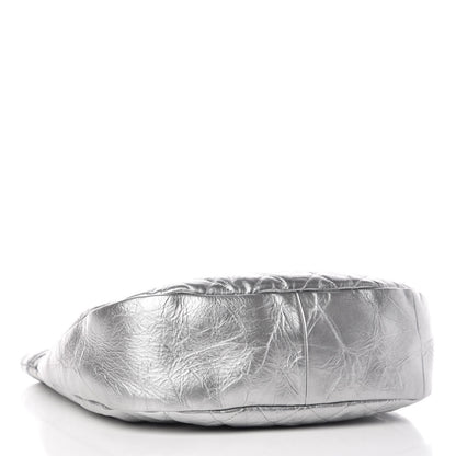 Chanel Metallic Crumpled Calfskin Small 31 Shopping Bag Silver 4 of 9
