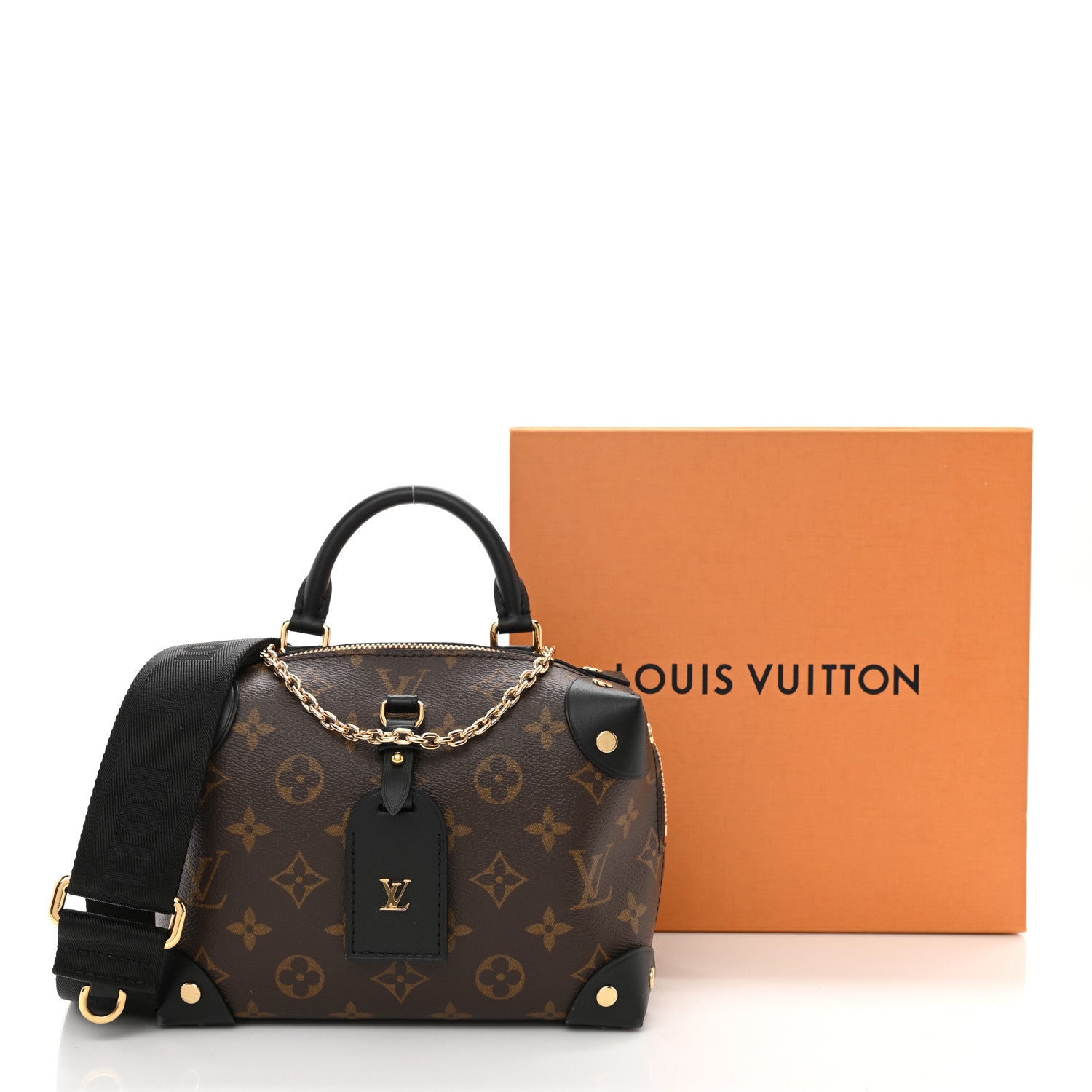 Louis Vuitton Monogram Petite Malle Souple Black 11 of 11