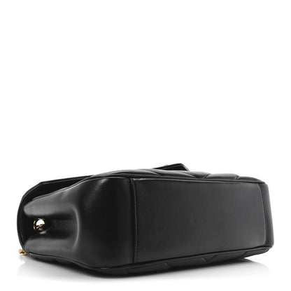 Saint Laurent Lambskin Chevron Quilted Medium Loulou Black 5 of 10