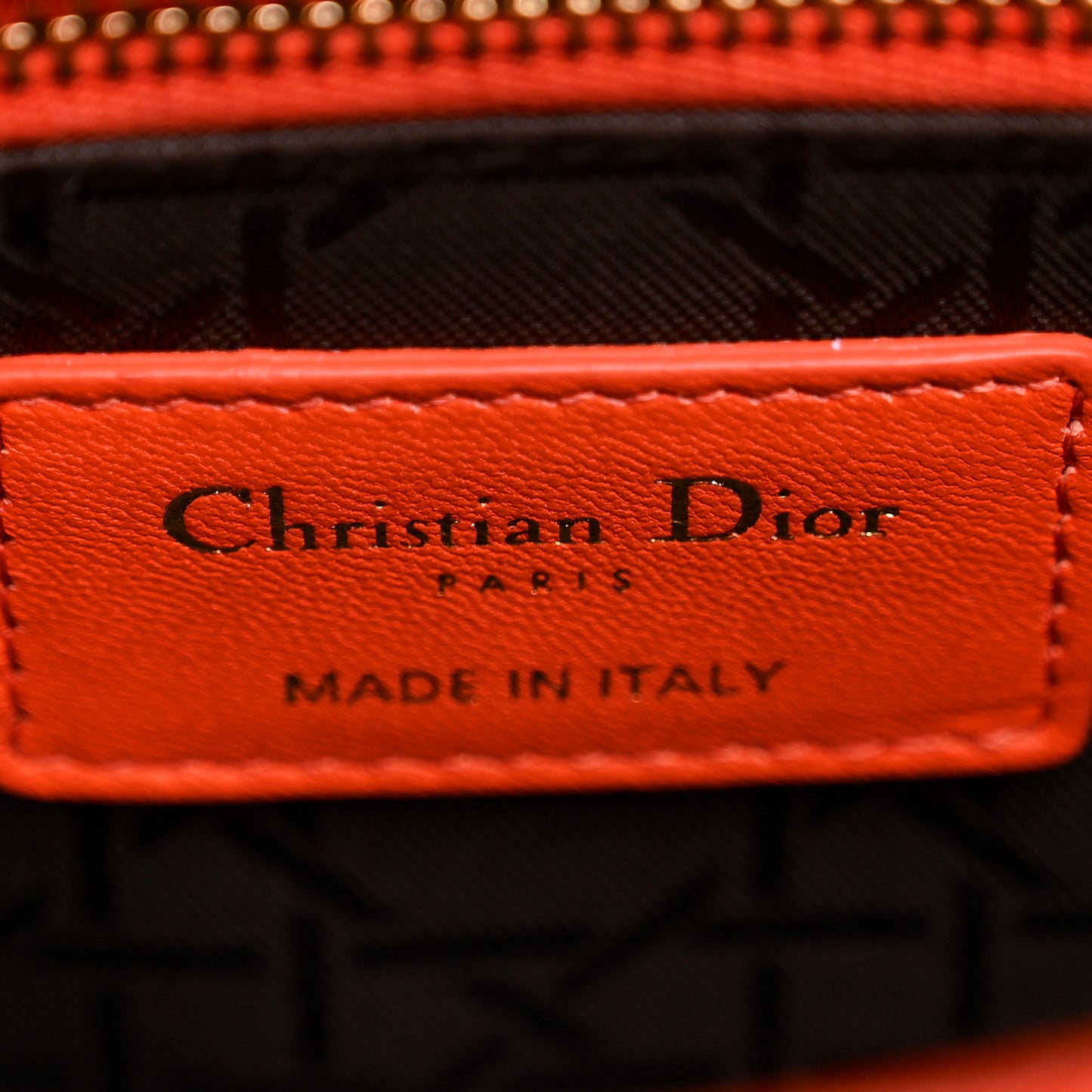 Lambskin Cannage Small My ABCDior Lady Dior Orange