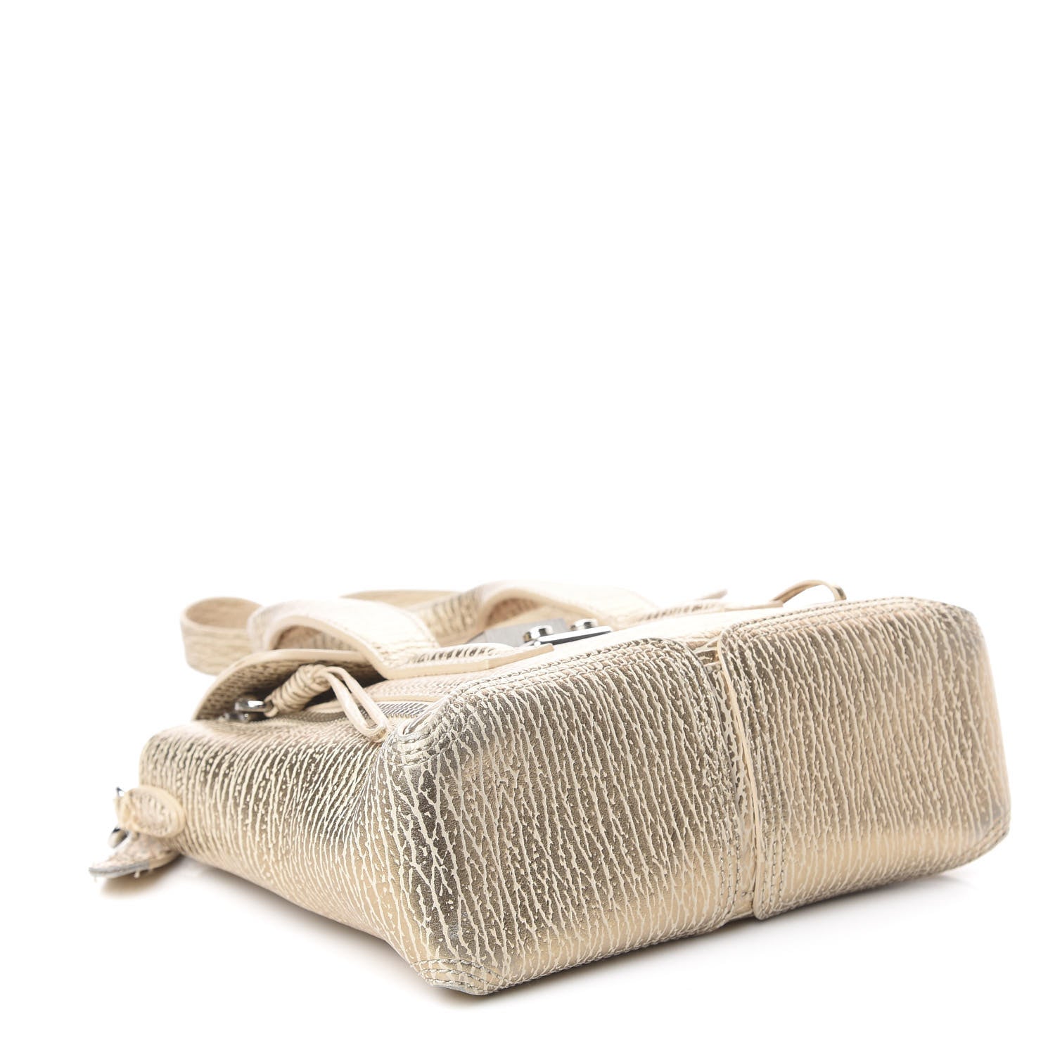 3.1 Phillip Lim 3.1 Textured Calfskin Mini Pashli Satchel Nude Platinum 3 of 10