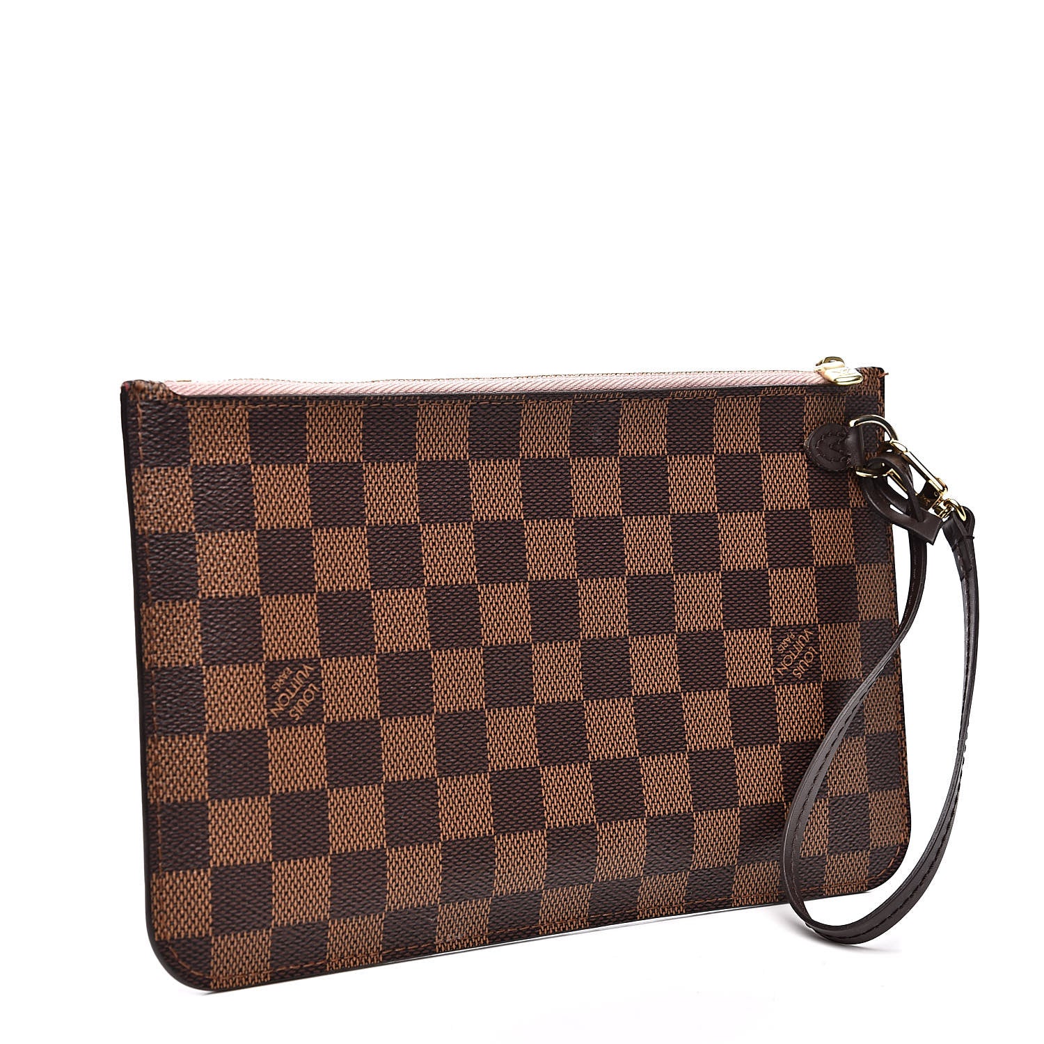 Louis Vuitton Damier Ebene Neverfull MM GM Pochette Rose Ballerine 3 of 11