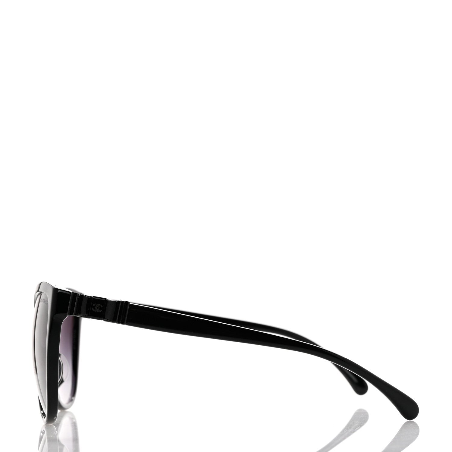 Chanel Acetate CC Bow Sunglasses Black 3 of 8