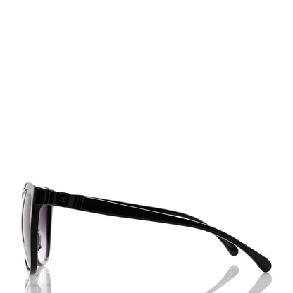 Chanel Acetate CC Bow Sunglasses Black 3 of 8