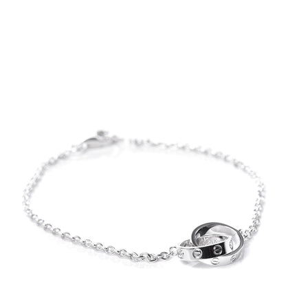 Cartier 18K White Gold Interlocking LOVE Bracelet 1 of 6