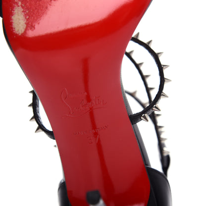 Christian Louboutin Calfskin Choca Spikes 100 Sandals 37 Black 9 of 10
