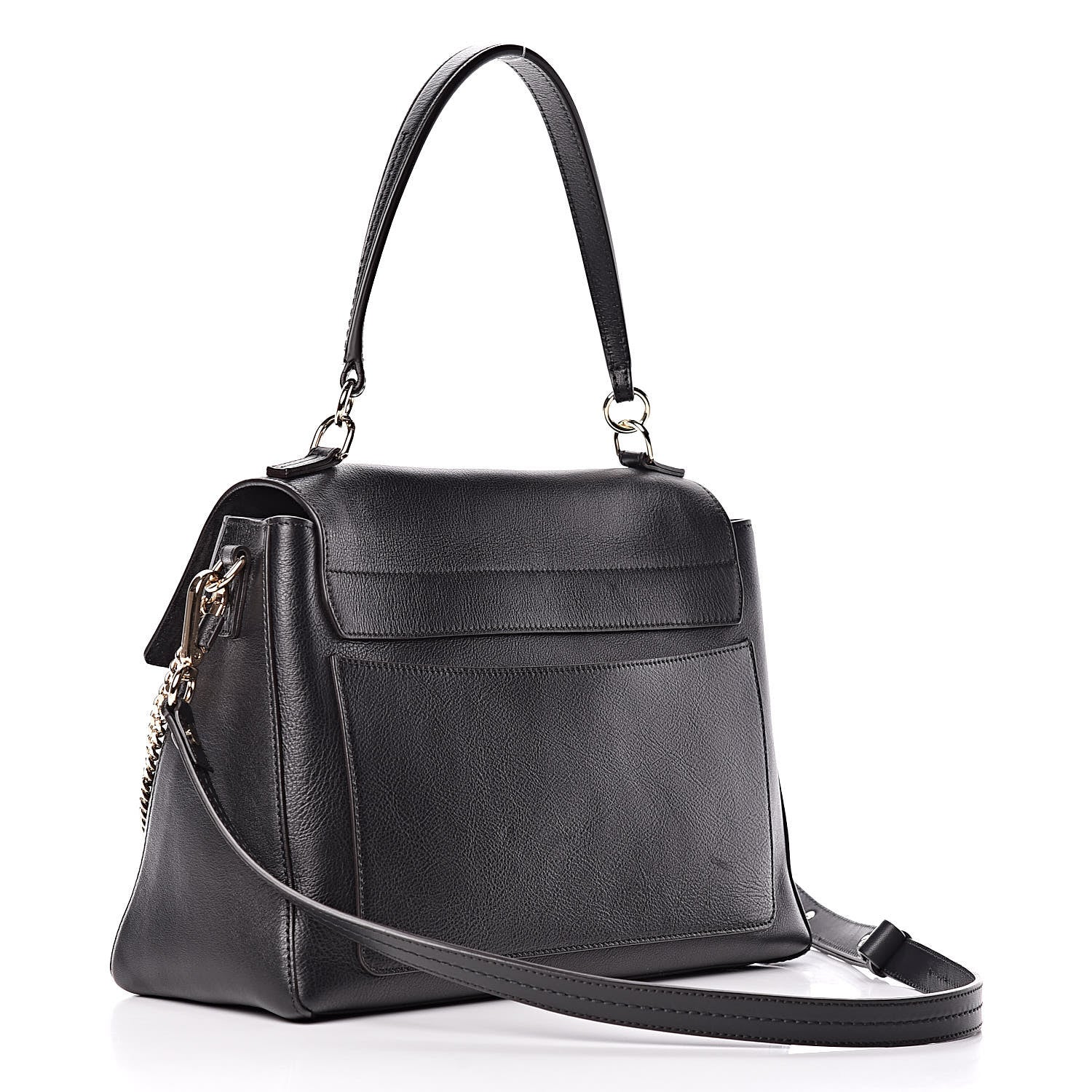 Chloe Calfskin Medium Faye Day Shoulder Bag Black 4 of 10
