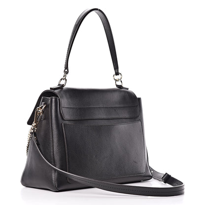 Chloe Calfskin Medium Faye Day Shoulder Bag Black 4 of 10