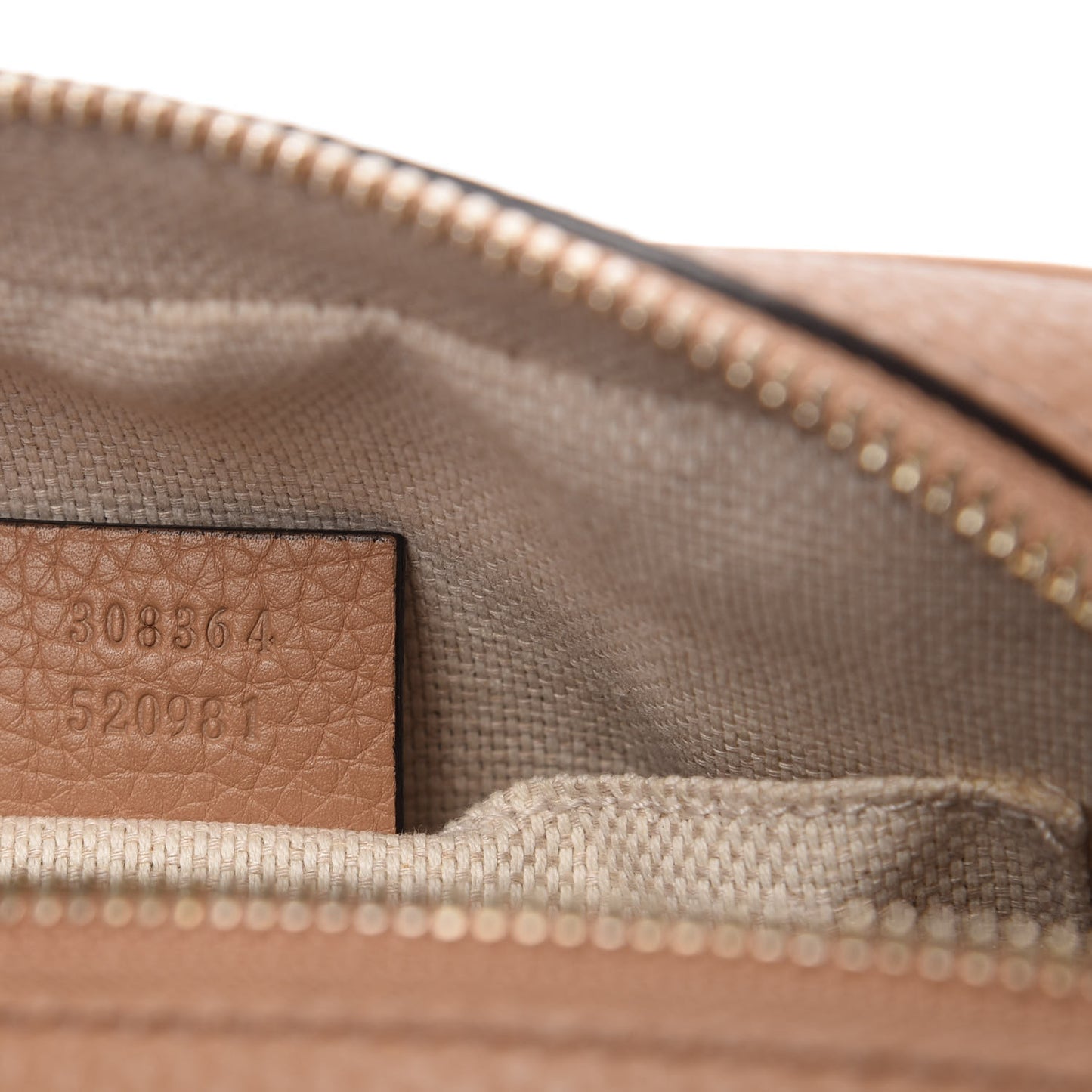 Pebbled Calfskin Small Soho Disco Bag Camelia