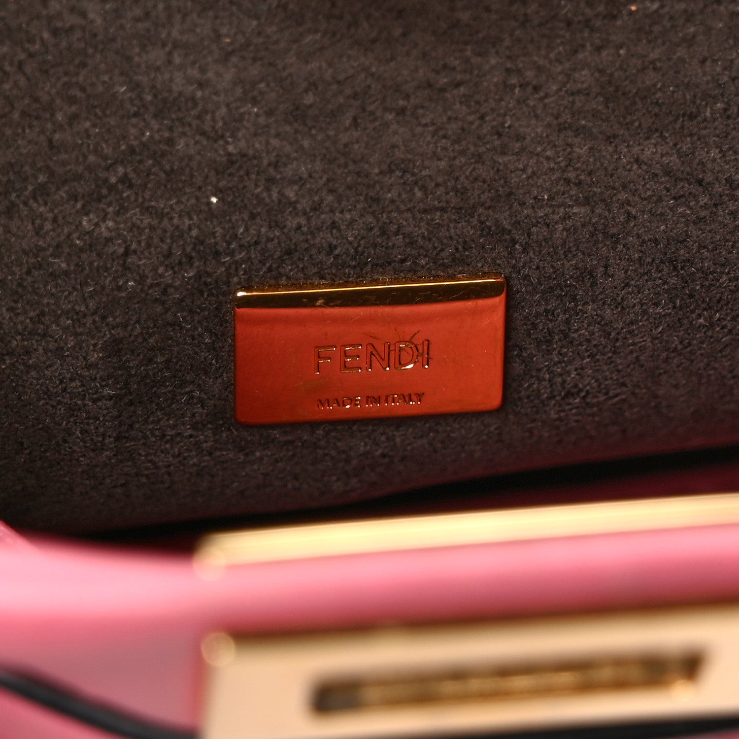 Fendi Shiny Nappa Micro Peekaboo Iconic Satchel Rosa Fluo 6 of 8