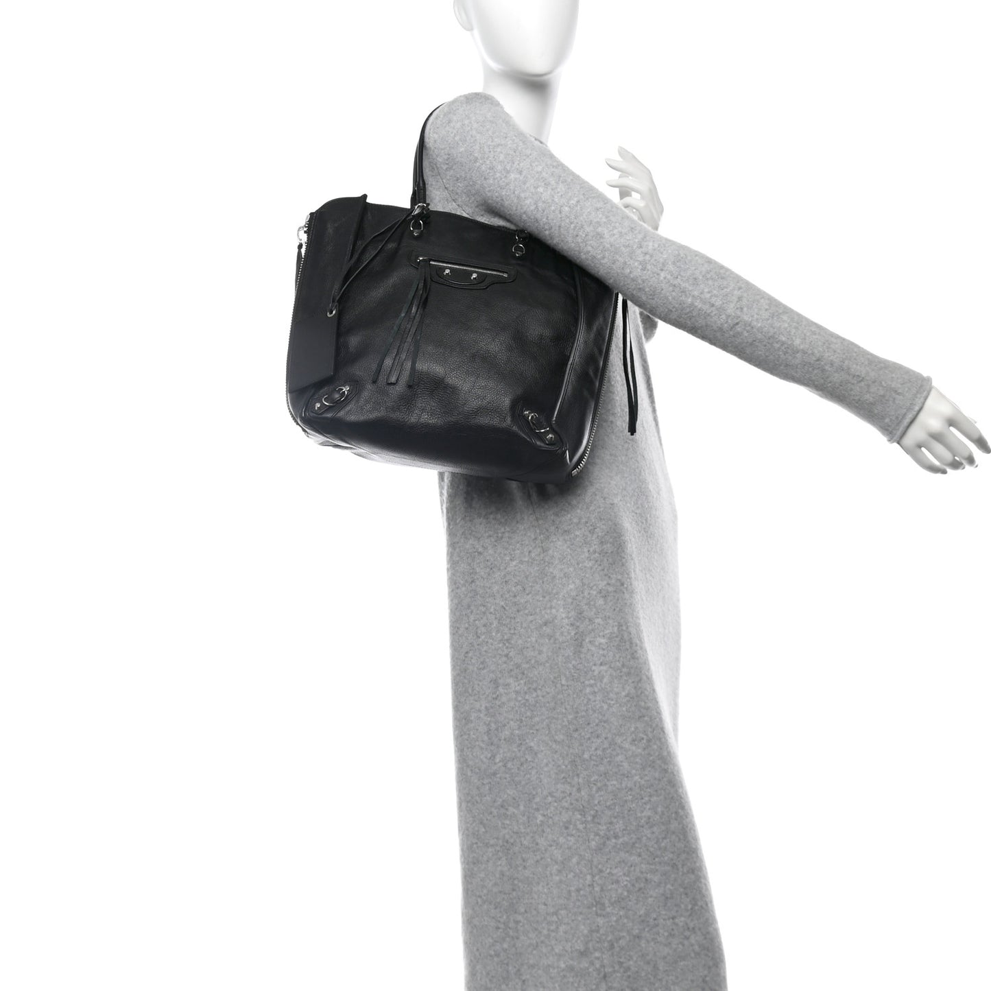 Veau Papier A5 Zip Around Tote Tote Black