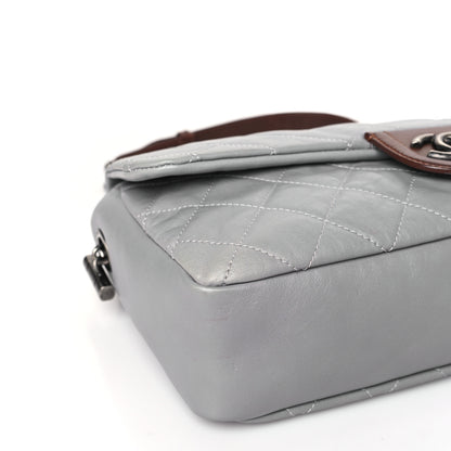 Chanel Calfskin Large Country Chic Flap Grey 8 of 10
