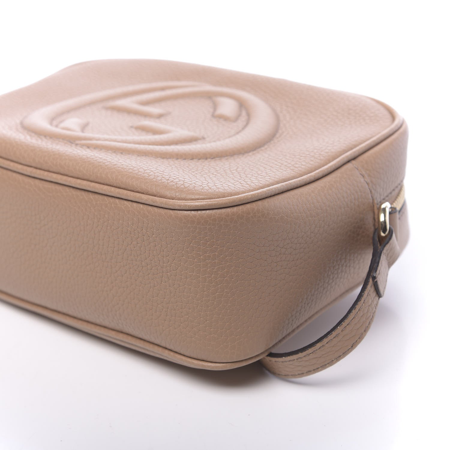 Gucci Pebbled Calfskin Small Soho Disco Bag Camelia 9 of 11
