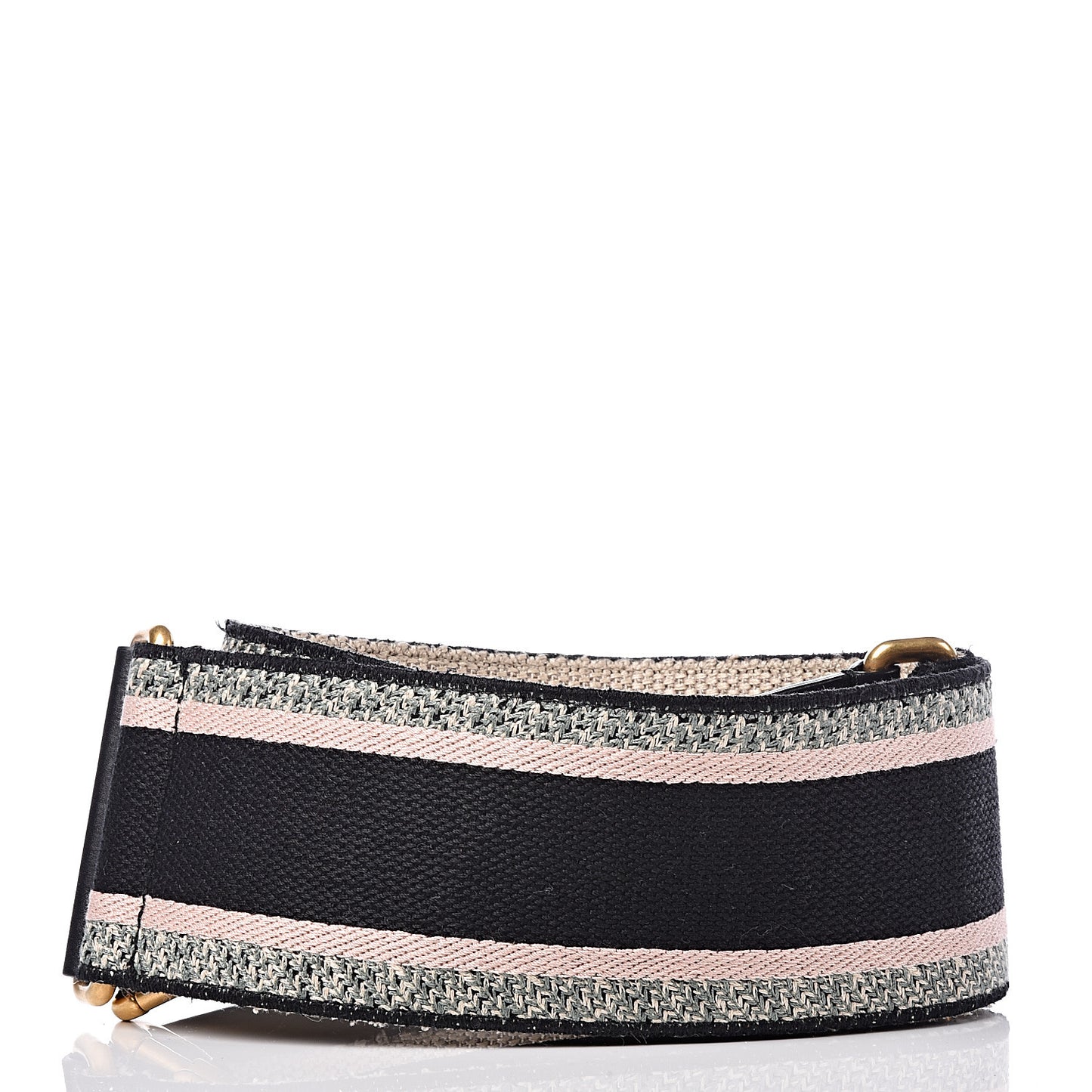 Canvas Embroidered Shoulder Strap Rose Multicolor