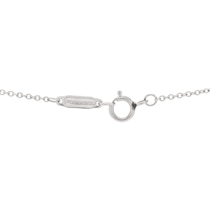 Tiffany Platinum Diamond .27ct Solitaire Pendant Necklace 4 of 5