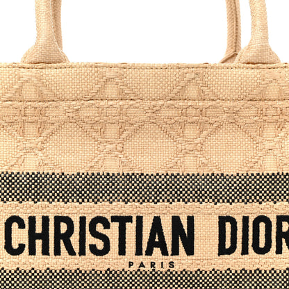 Christian Dior CHRISTIAN DIOR Raffia Cannage Medium Book Tote Natural 8 of 16